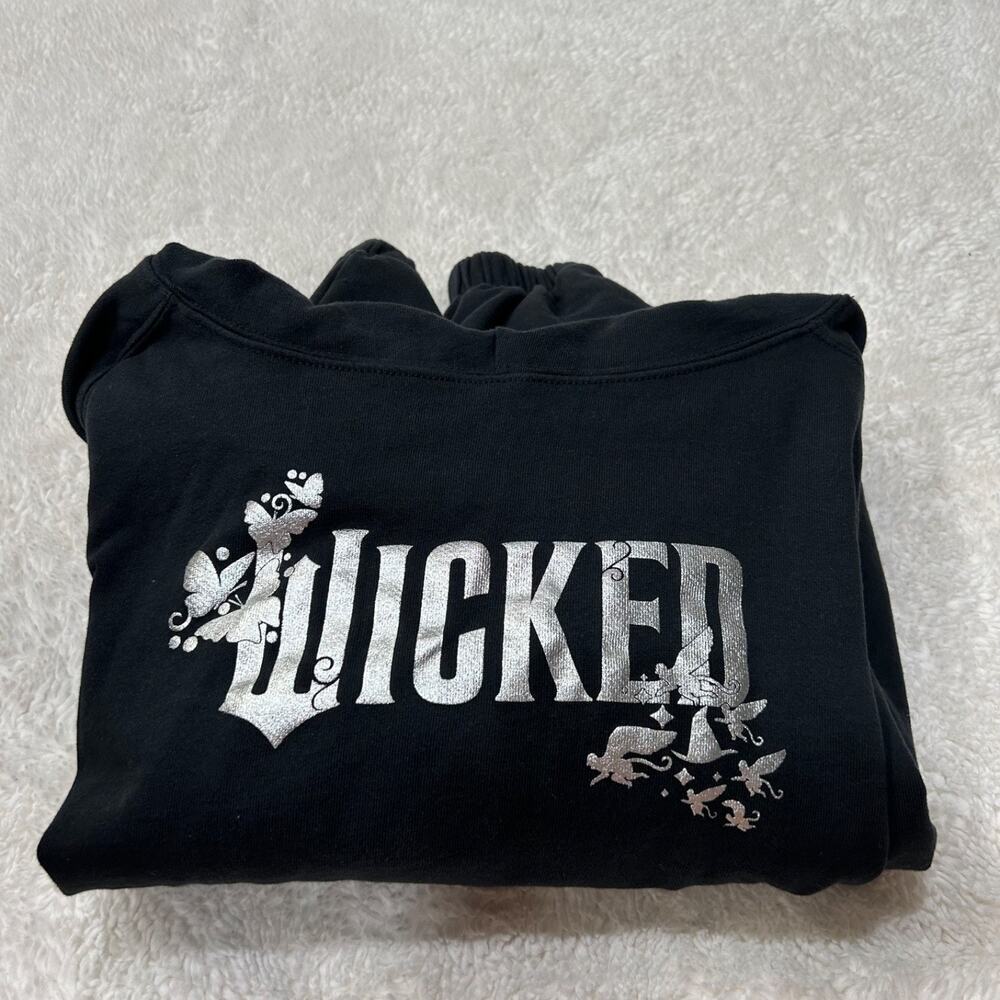 Rare Wicked x Paul Tazewell Fleece Graphic Crop Hoodie Sweatshirt Black Large